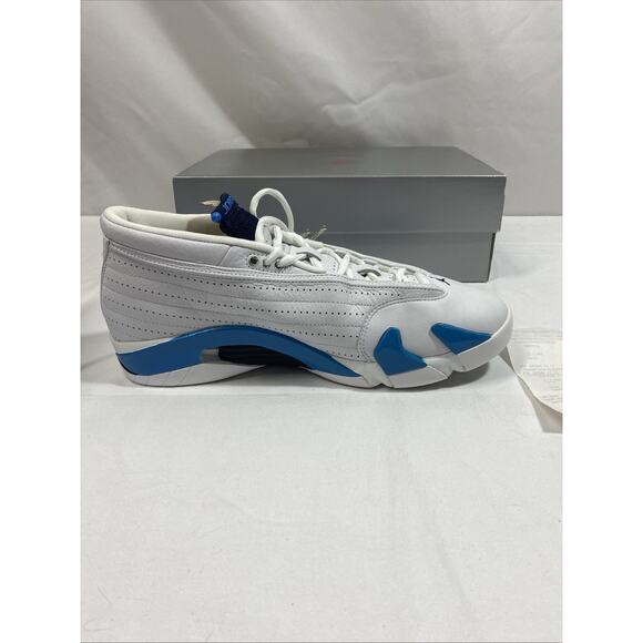 Nike Air Jordan 14 XIV Low '99 136019-101 Obsidian-Columbia Blue Size 12 NEW - Picture 3 of 13